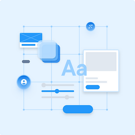 Abstract diagram of a design system