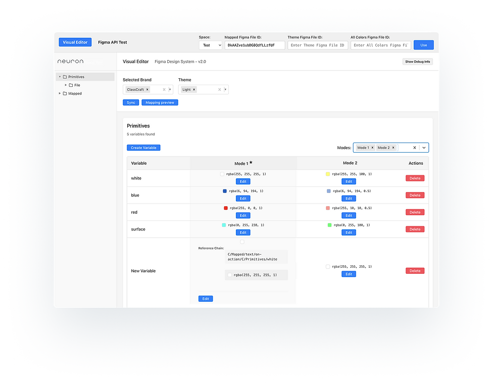 Image of Neuron's Variable Sync tool