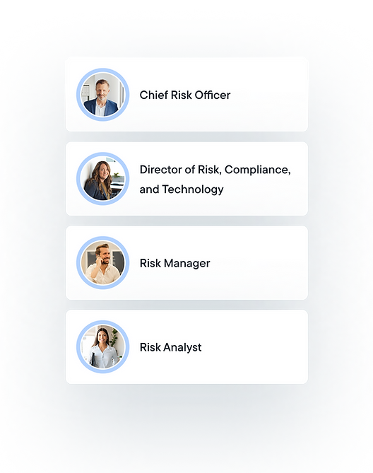 Personas responsible for compliance and risk at their companies