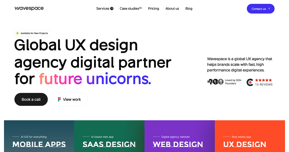 Wavespace | Global UI/UX Design Agency for Startups & Enterprises | AI-Powered