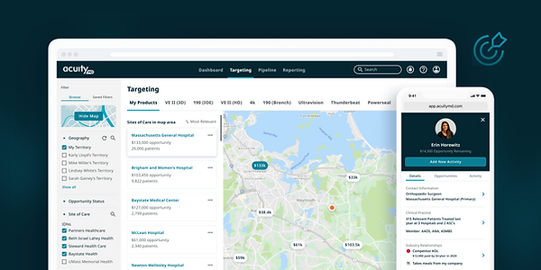 Acuity Web Product Design Mockup