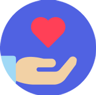 Donate illustration design for Cards for Causes web app ux design project