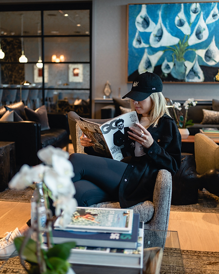 PS Persona - Girl Sitting in PS Lounge