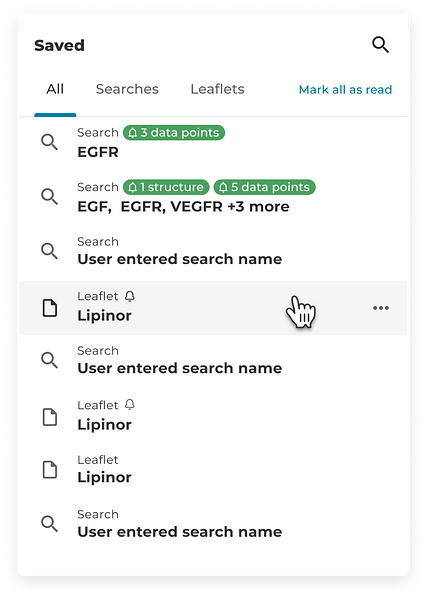 Excelra GOSTAR UX UI Design saving queries