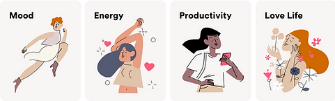 Flo UX UI Mobile App Hormonoscope Moods