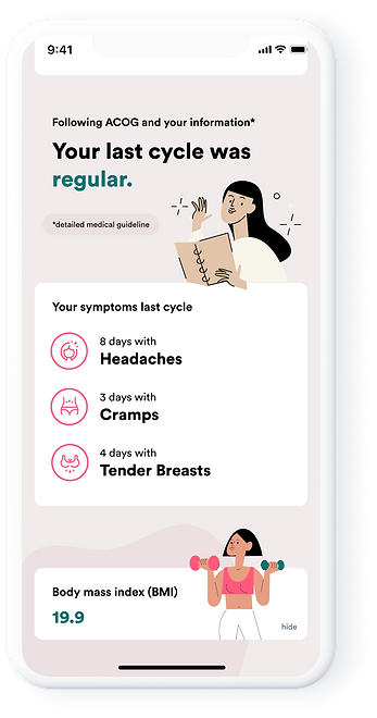 Flo UX UI Mobile App Last Cycle Details