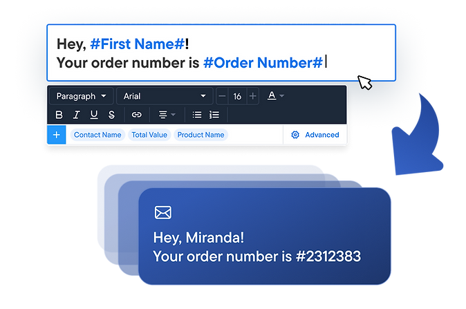Email builder with dynamic content and conditional logic