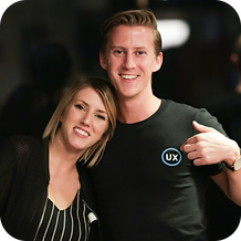 Neuron UX team members at an event