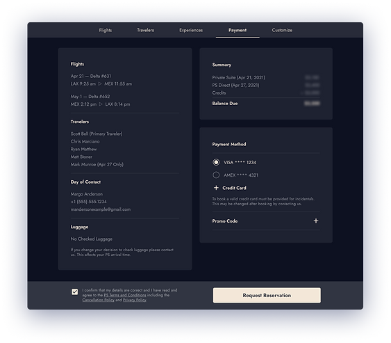 PS UX UI Design Reservation FlowSolution