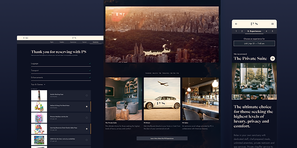 PS user interface mockup