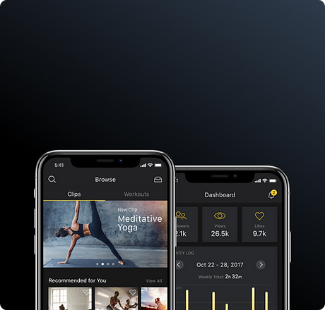 UX UI Design Case Study VYTL mobile app mockups
