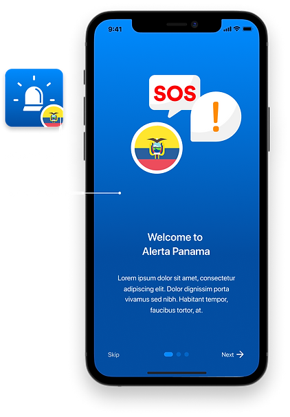 In-telligent UX UI Design Alerta App Welcome