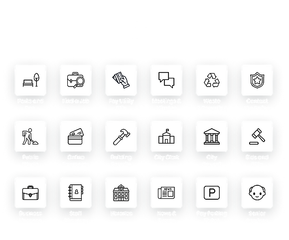 UX UI city hall common tasks